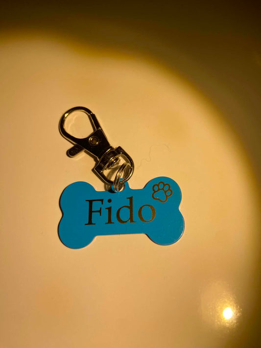 Beinformet ID-skilt i stål